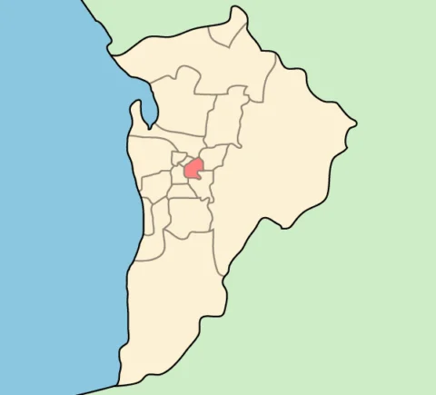 Map of Adelaide highlighting the Norwood, Payneham & St Peters LGA