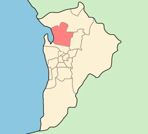 Map of Adelaide highlighting the Salisbury LGA