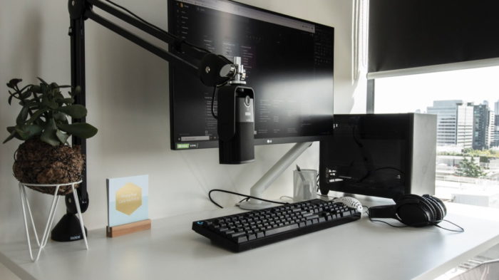 Podcasting computer setup